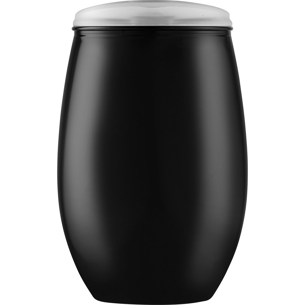 MonkeyFly Memorie Stemless Black Wine Tumbler with Lid